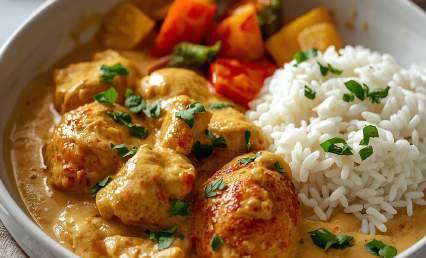 Poulet curry léger