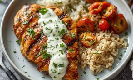 Poulet sauce yaourt protéinée