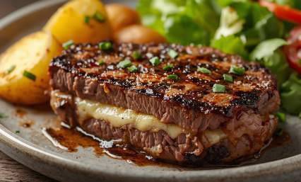 Steak haché fromage