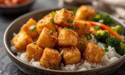 Tofu croustillant protéiné