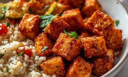 Tofu paprika croustillant