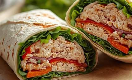 Wrap au thon protéiné