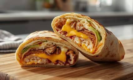 Wrap petit- déj poulet protéiné