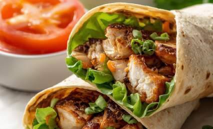 Wrap poulet protéiné