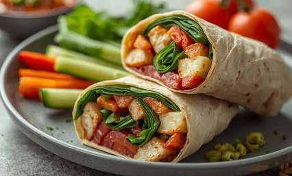 Wrap végétarien protéiné