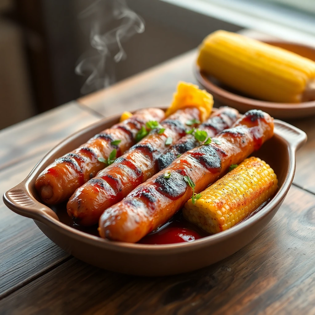 Saucisses BBQ fumé
