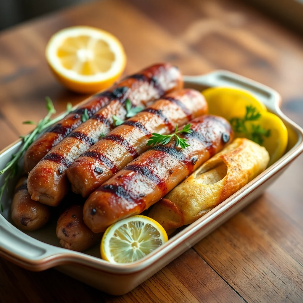 Saucisses Citron & herbes