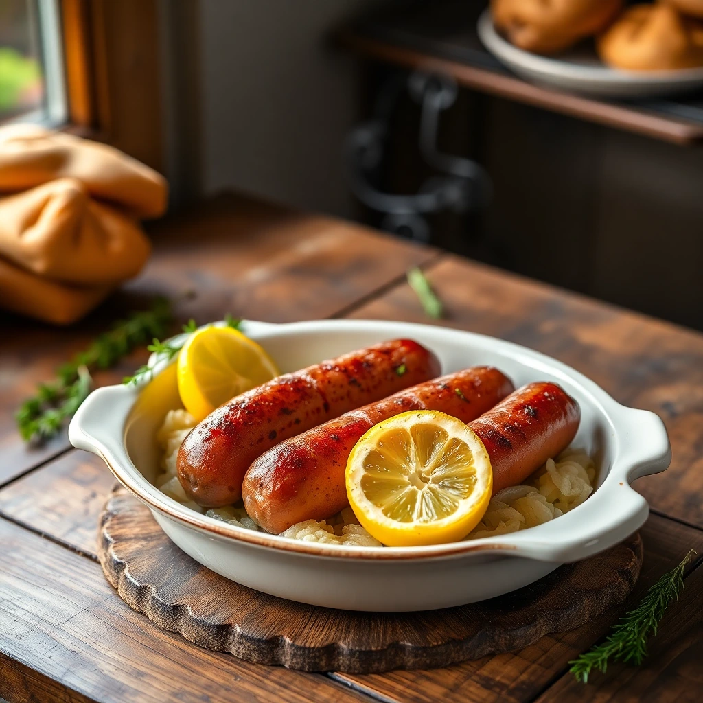 Saucisses Citron vert & coriandre