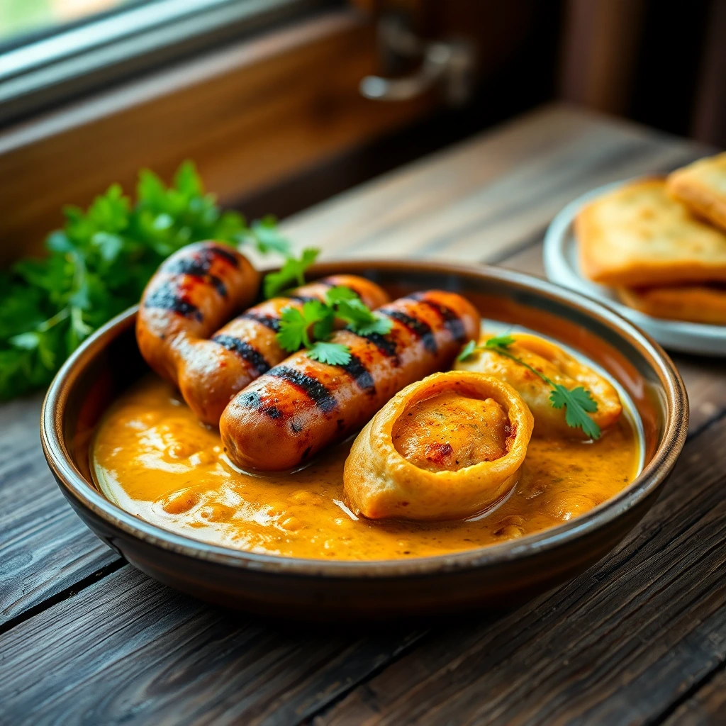 Saucisses Curry-coco