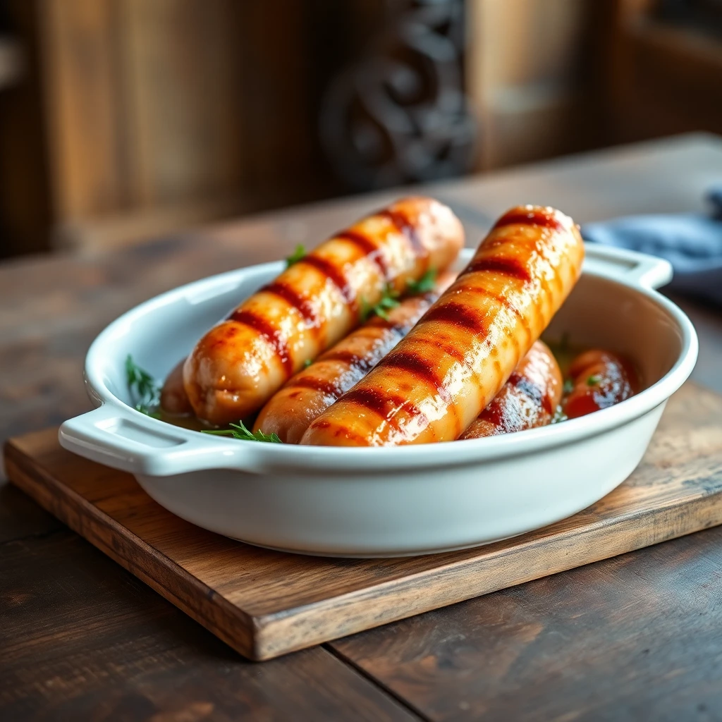 Saucisses Miel-moutarde