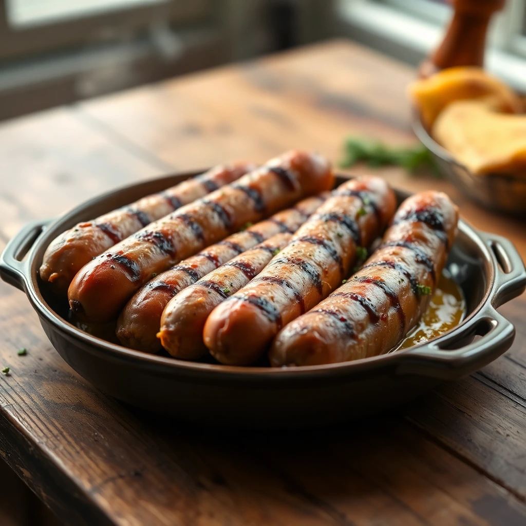 Saucisses Moutarde à l’ancienne
