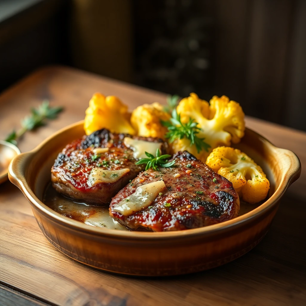 Steak de chou-fleur Ail & parmesan