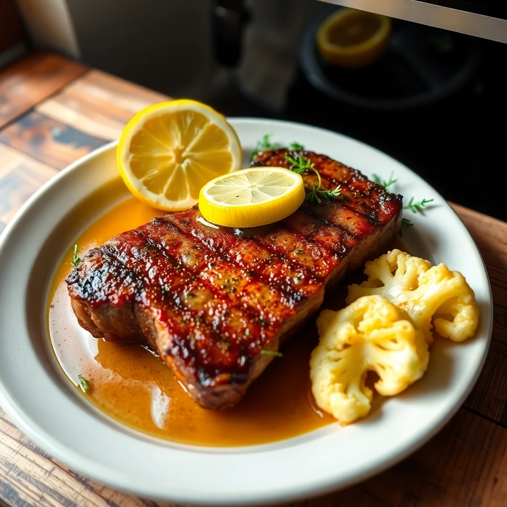 Steak de chou-fleur Citron & herbes