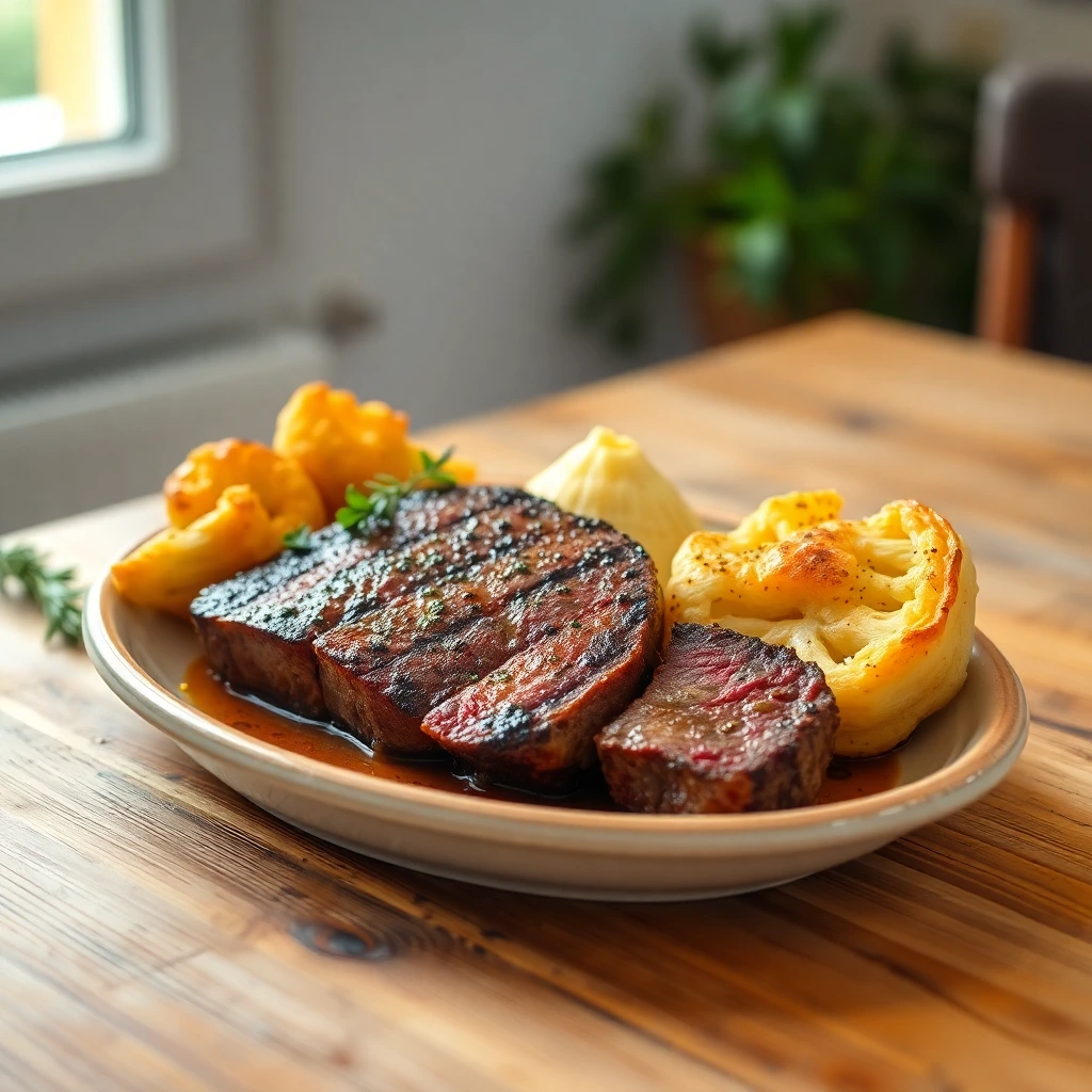 Steak de chou-fleur nature