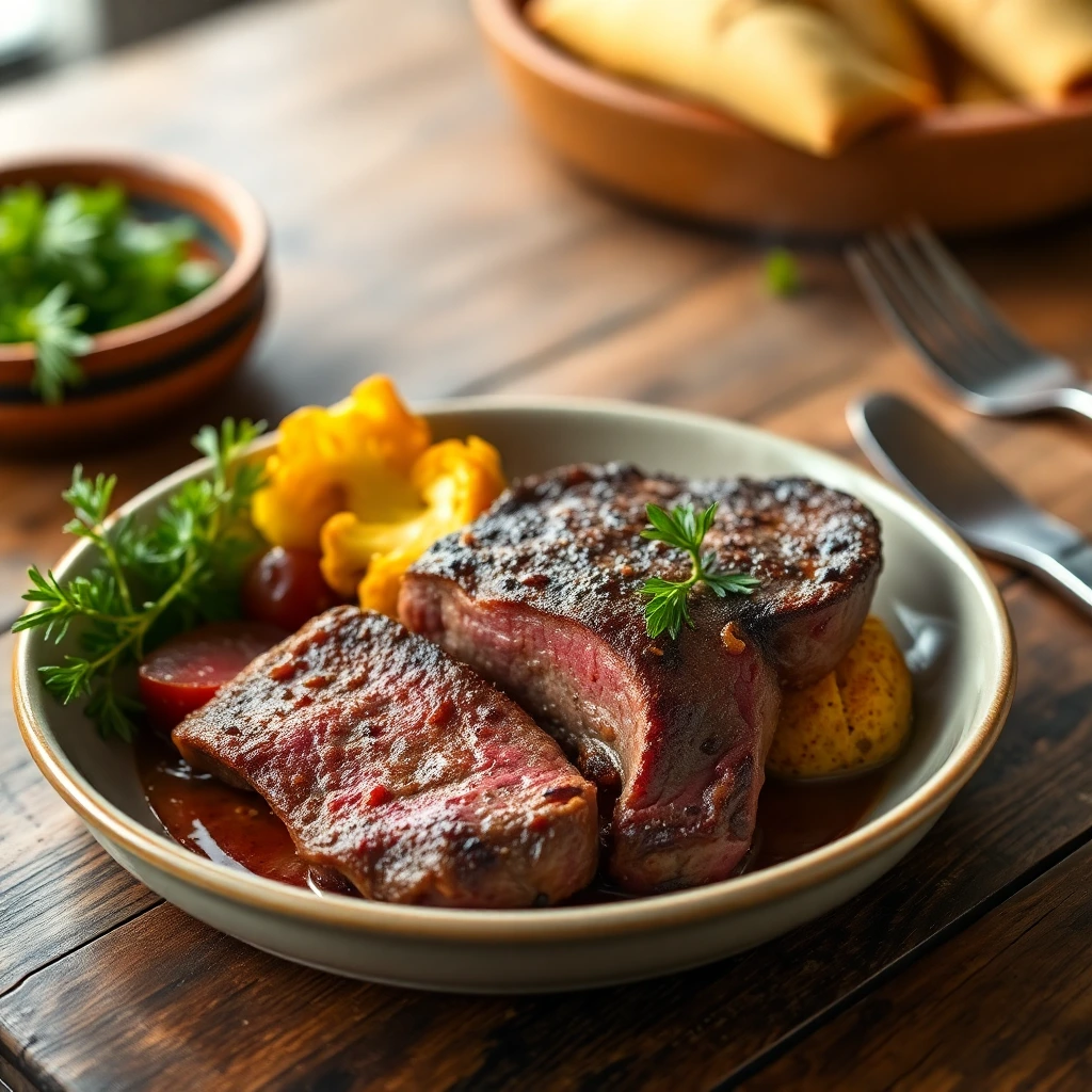 Steak de chou-fleur Paprika fumé