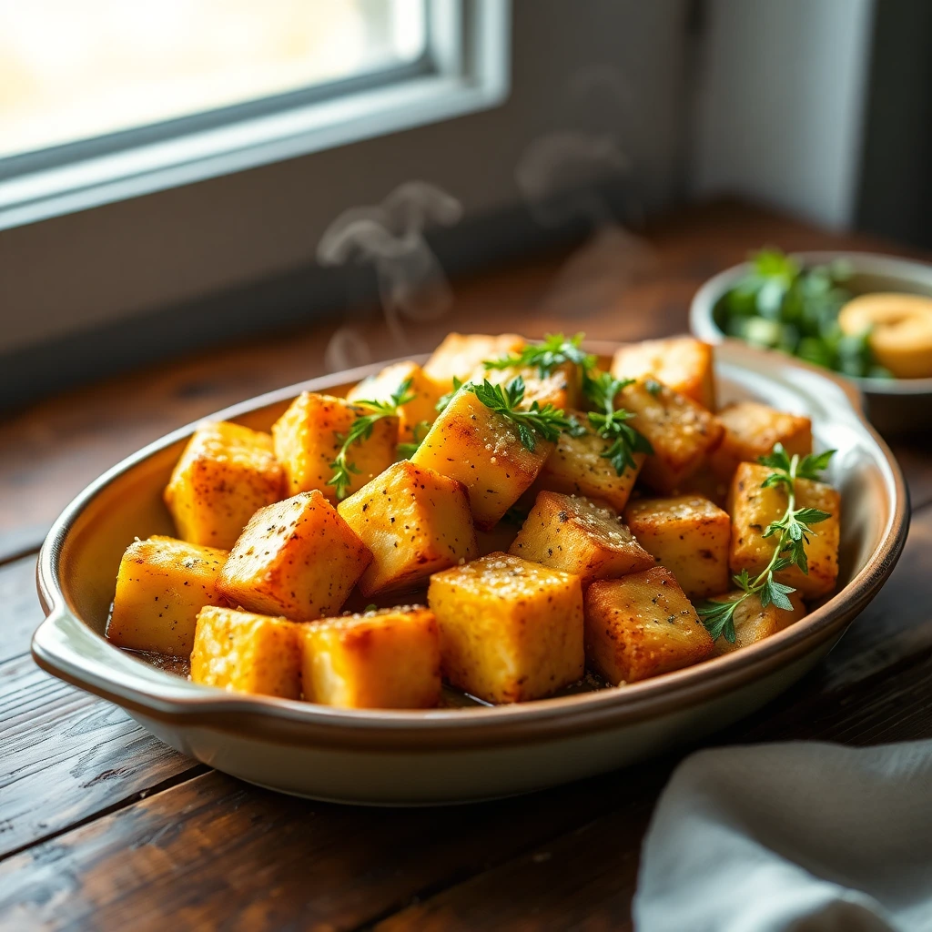Tofu mariné Ail & parmesan