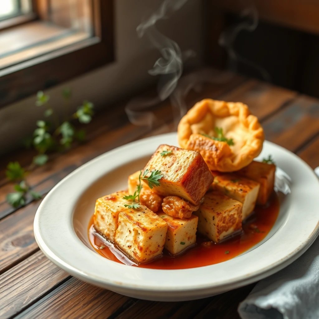 Tofu mariné Buffalo