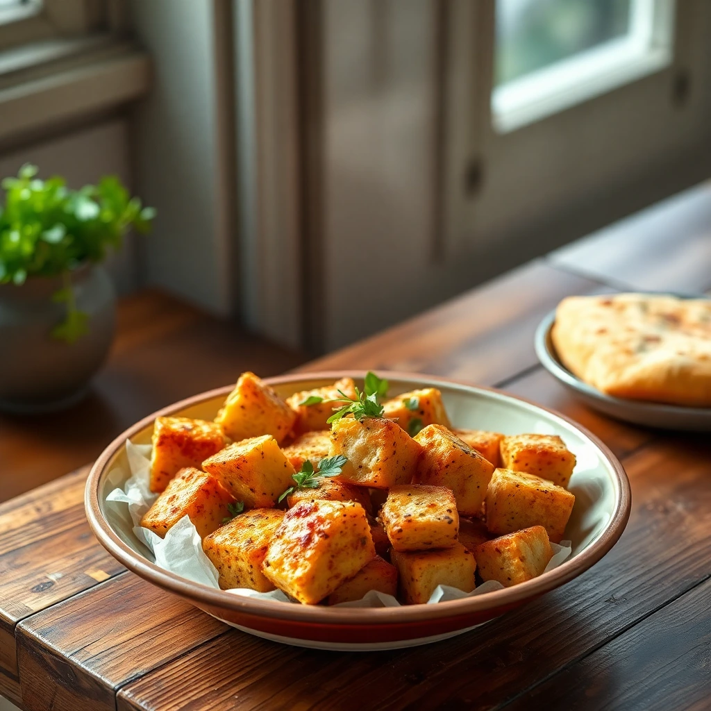 Tofu mariné Cajun épicé