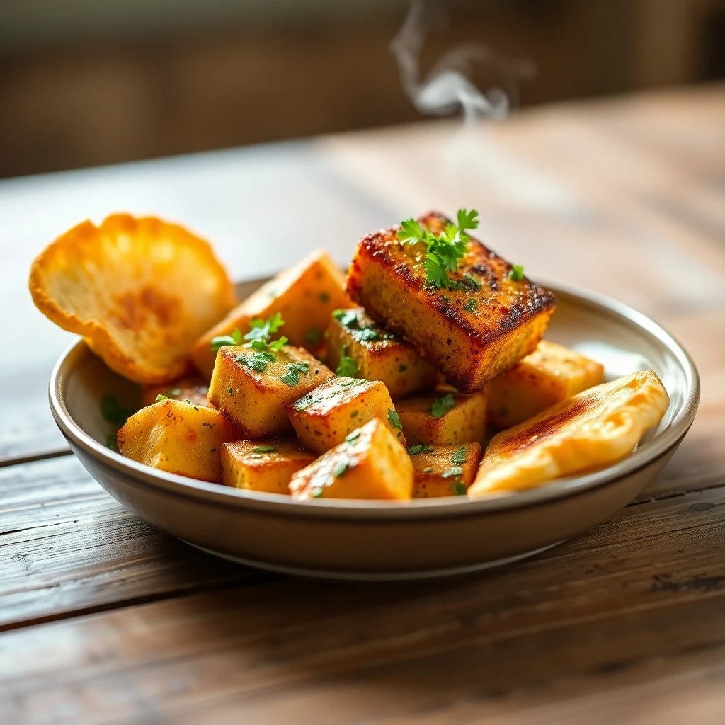 Tofu mariné Chimichurri