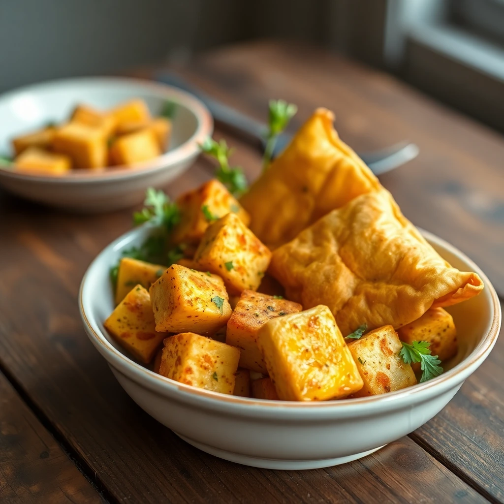 Tofu mariné Garam masala