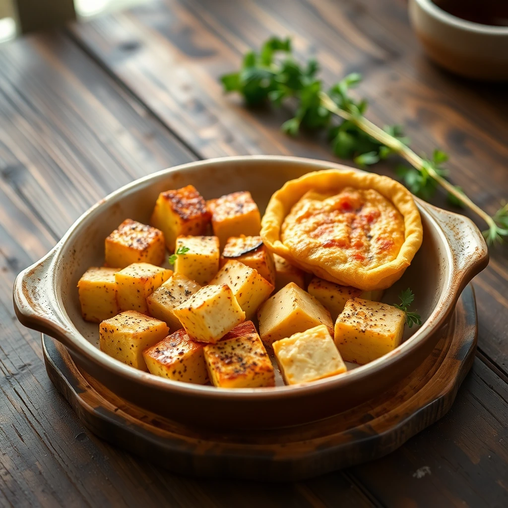 Tofu mariné Moutarde à l’ancienne