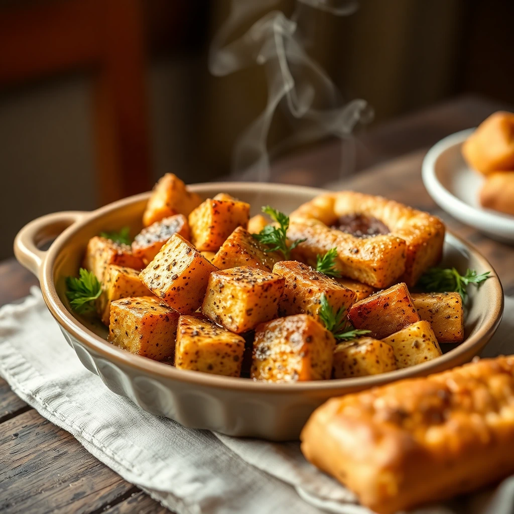 Tofu mariné Zaatar