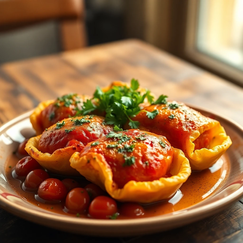 Tomates cerises confites Chimichurri
