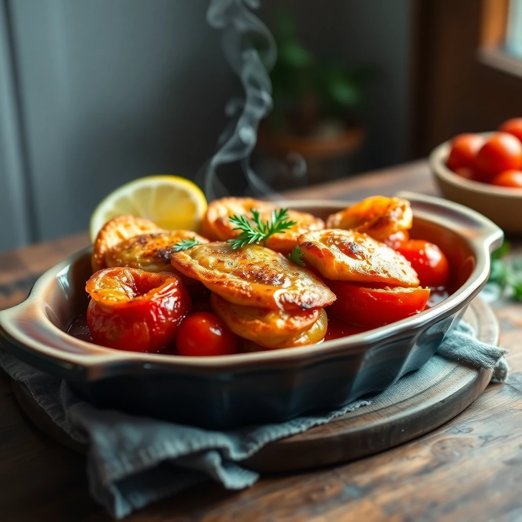 Tomates cerises confites Citron & herbes