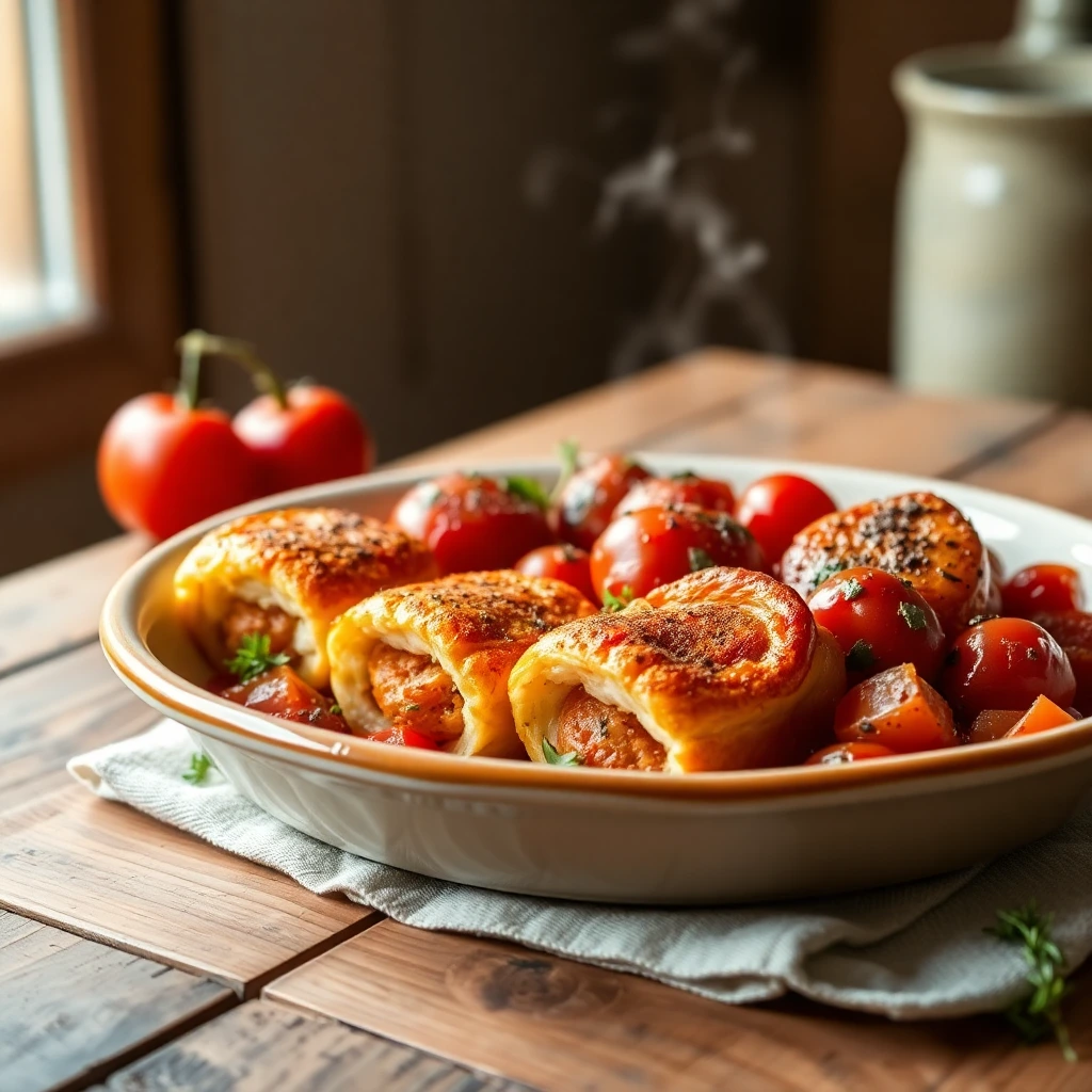 Tomates cerises confites Paprika fumé