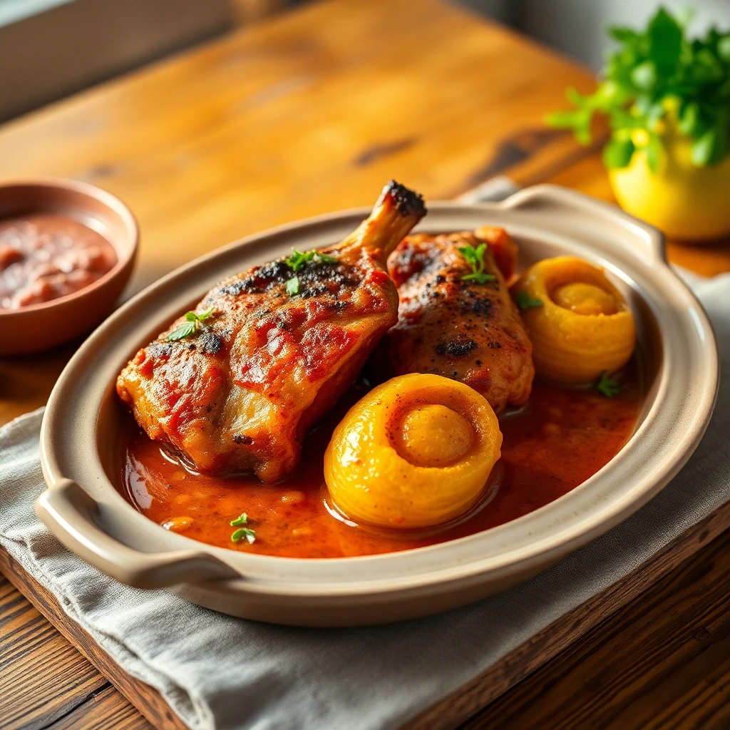 Travers de porc Curry rouge thaï